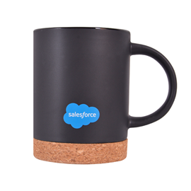 Ceramic Mug with Cork Base - Black