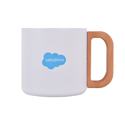 White Recycled Stainless Steel Mug