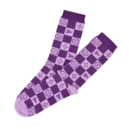 Slack Checkerboard Socks